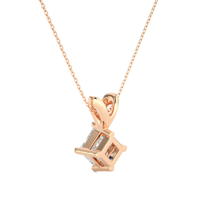 HALF CARAT PRINCESS DIAMOND NECKLACE