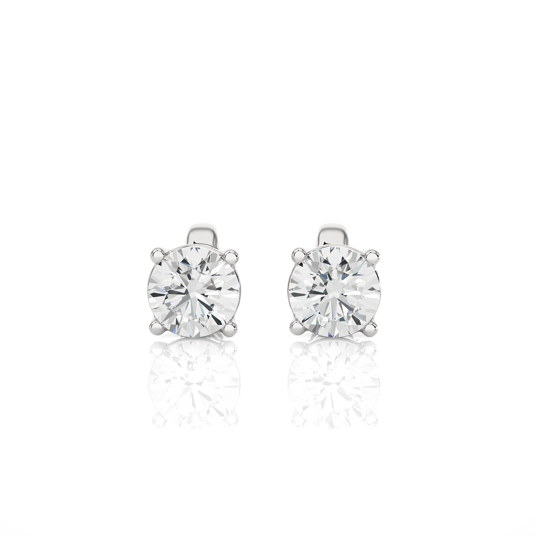 SOLITAIRE STUDS IN PRONG SETTING