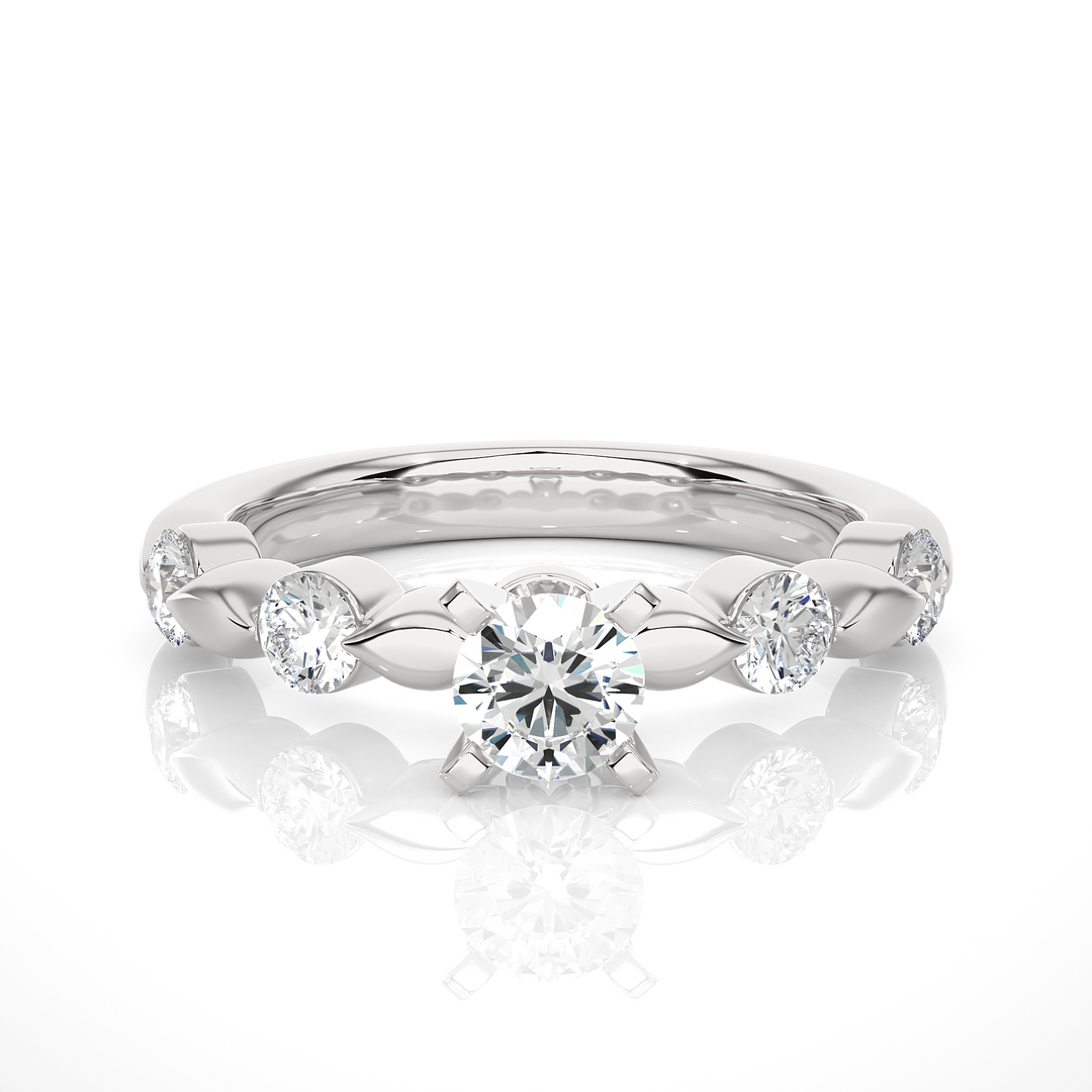 A DAILY WEAR SOLID GOLD DIAMOND RING