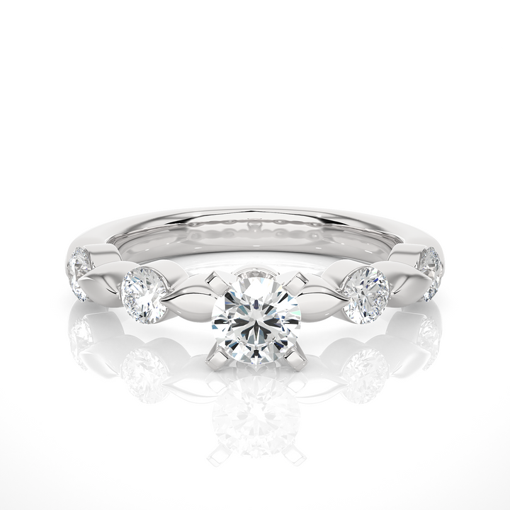 A DAILY WEAR SOLID GOLD DIAMOND RING