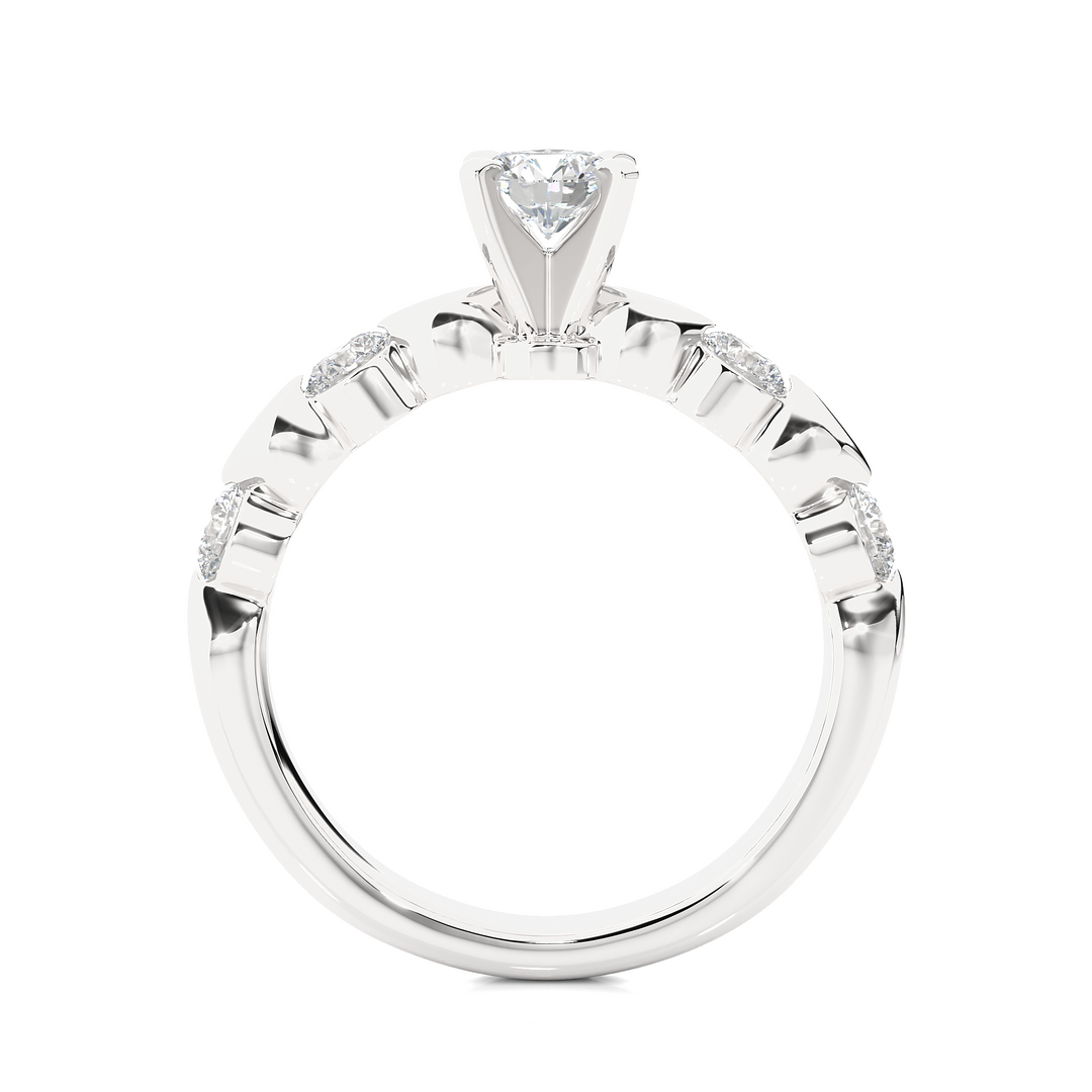 A DAILY WEAR SOLID GOLD DIAMOND RING