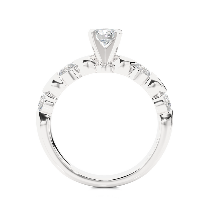 A DAILY WEAR SOLID GOLD DIAMOND RING