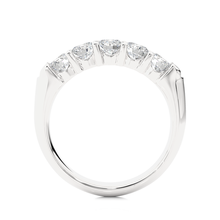 5 ROUND DIAMONDS WEDDING BAND