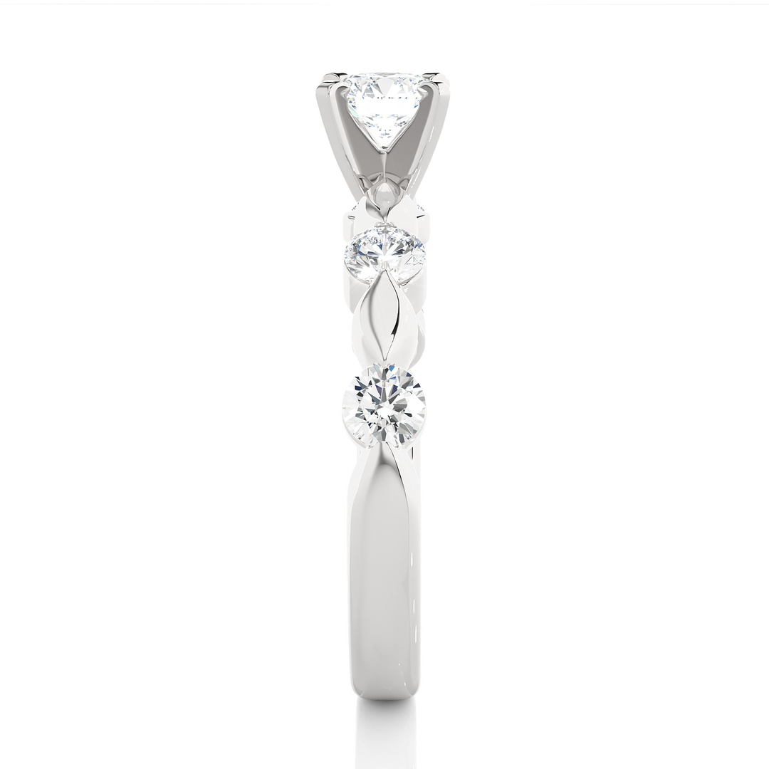 A DAILY WEAR SOLID GOLD DIAMOND RING