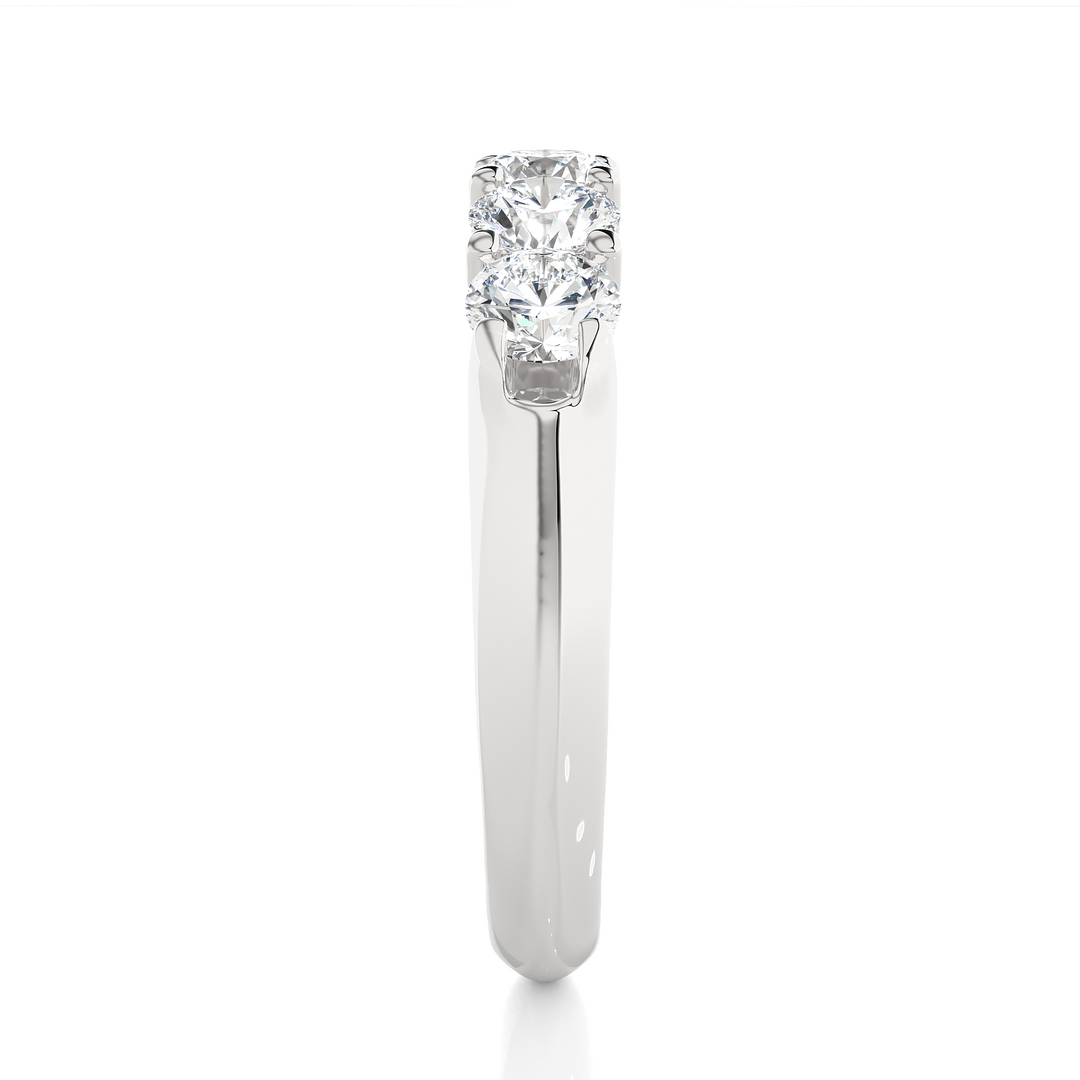 5 ROUND DIAMONDS WEDDING BAND