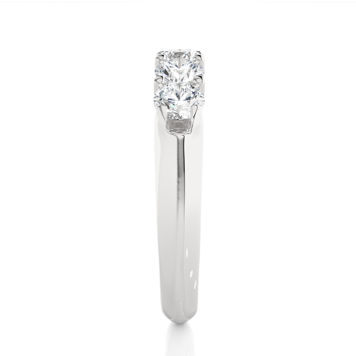 5 ROUND DIAMONDS WEDDING BAND