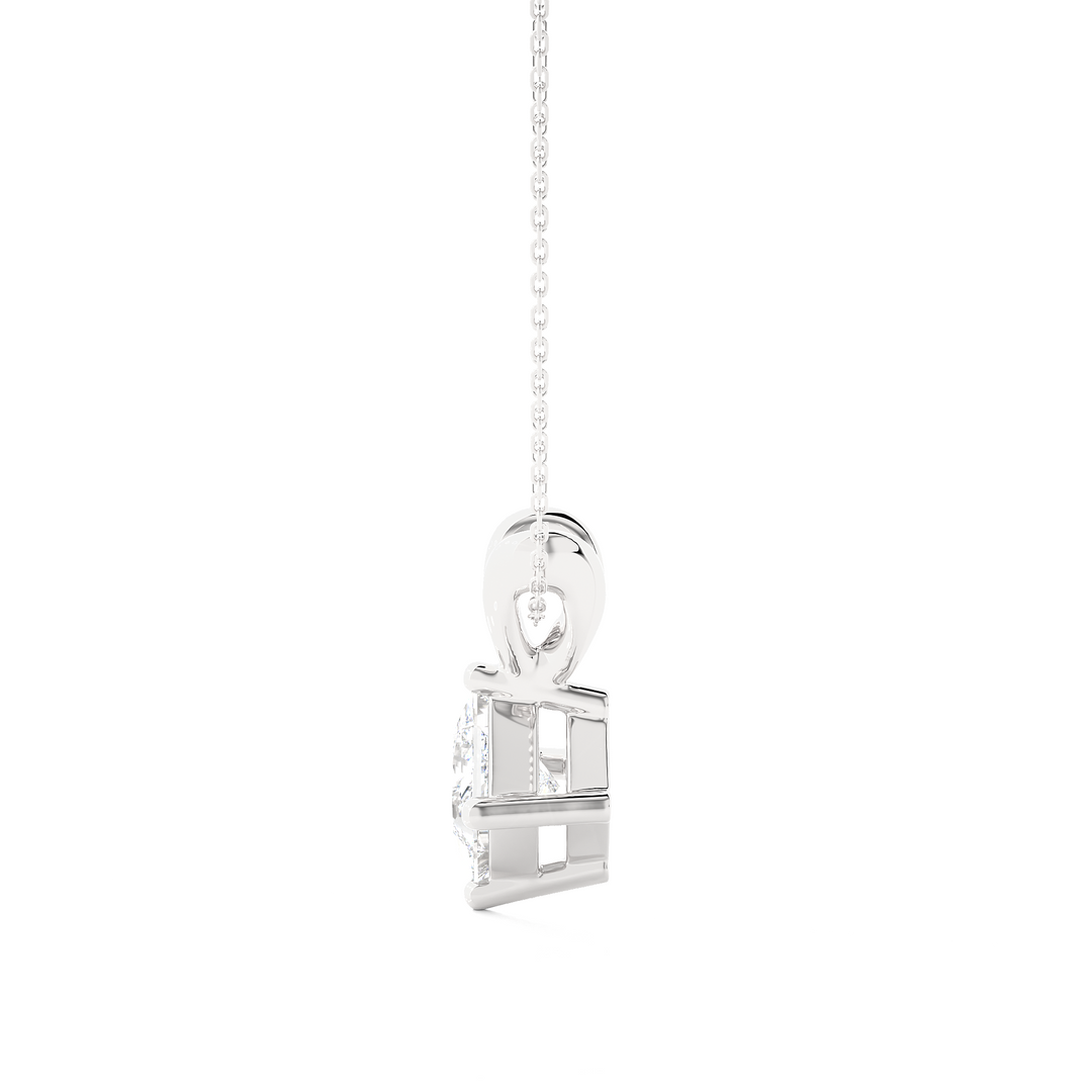 HALF CARAT PRINCESS DIAMOND NECKLACE
