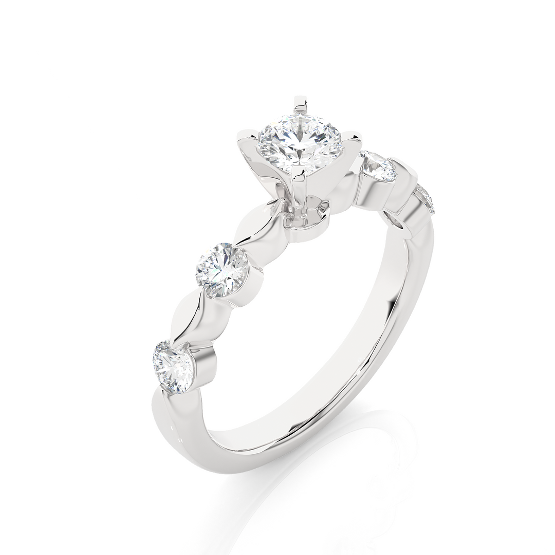 A DAILY WEAR SOLID GOLD DIAMOND RING