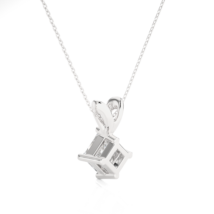 HALF CARAT PRINCESS DIAMOND NECKLACE