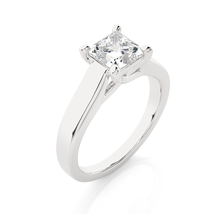 A SOLITAIRE PRINCESS  DIAMOND RING