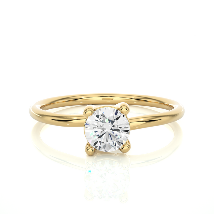 A HALF CARAT 4 PRONG RING
