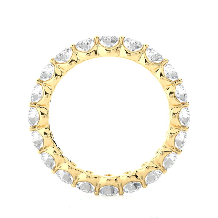ETERNITY WEDDING RING STUDDED WITH 20 DIAMOND ROUNDS IN PRONG SETTING