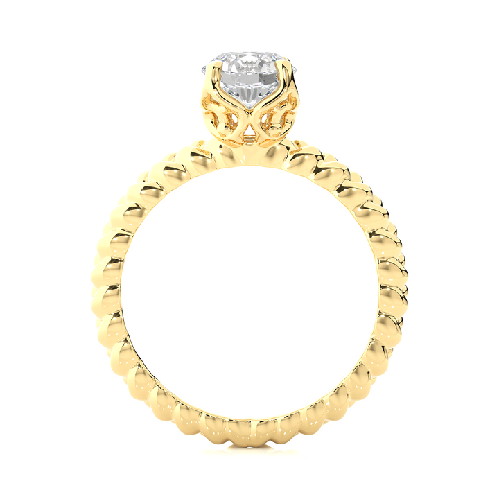 TWISTED TALES ENGAGEMENT RING SET WITH A 1 CARAT SOLITAIRE ROUND DIAMOND