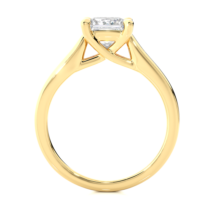 A SOLITAIRE PRINCESS  DIAMOND RING