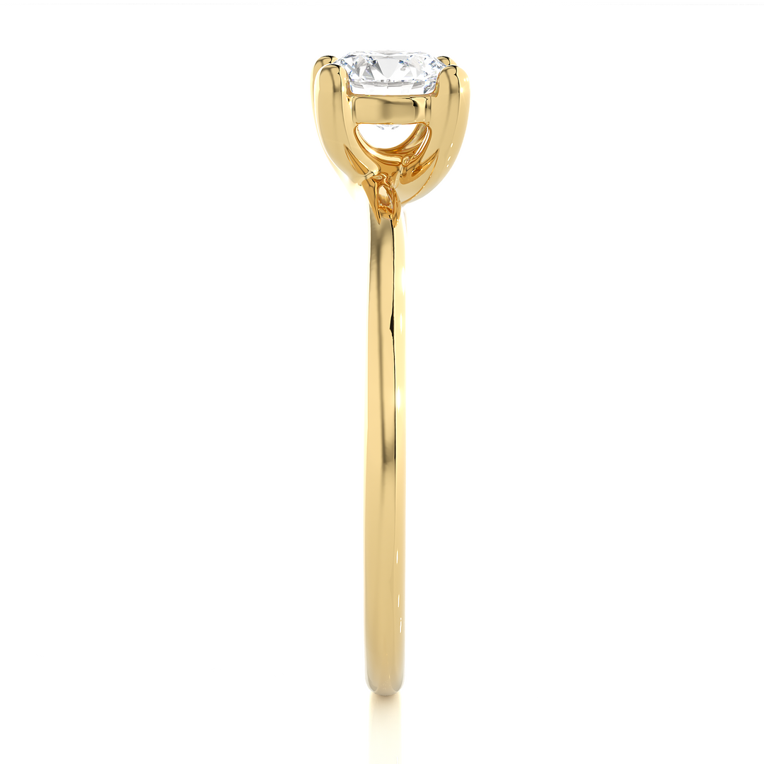 A HALF CARAT 4 PRONG RING