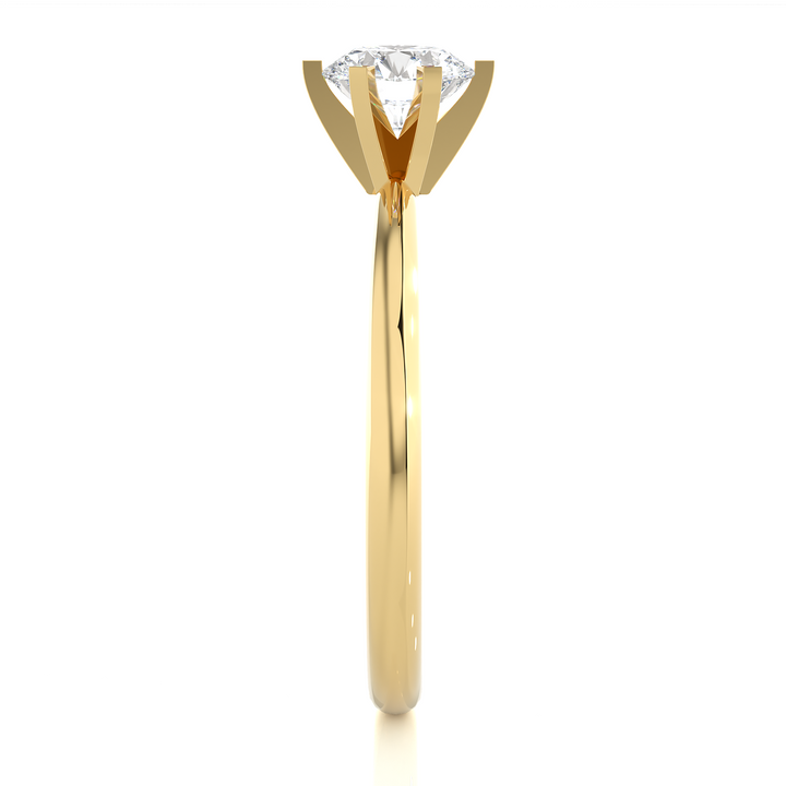 DIAMOND ROUND ENGAGEMENT RING IN PRONG SETTING