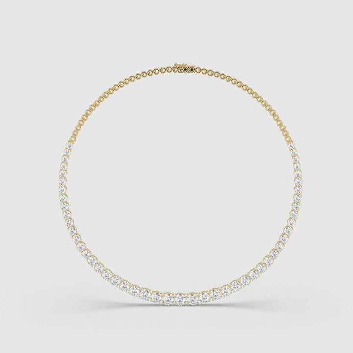 SOLITAIRE DIAMOND ROUND NECKLACE