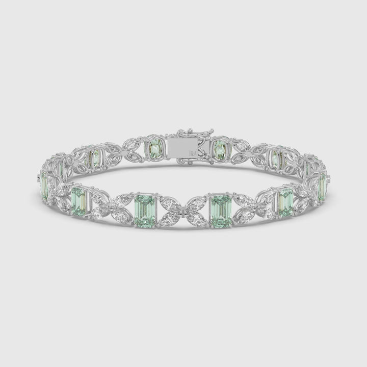 EMERALD DIAMOND BRACELET