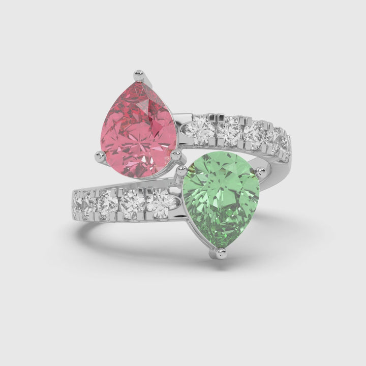 TWO STONE DIAMOND RING