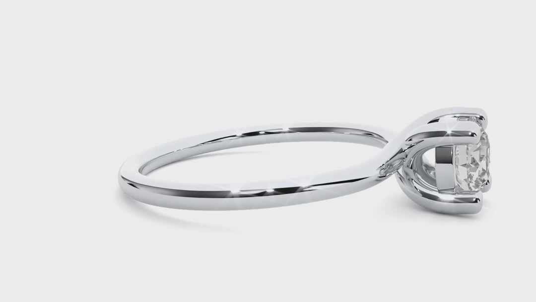 A HALF CARAT 4 PRONG RING