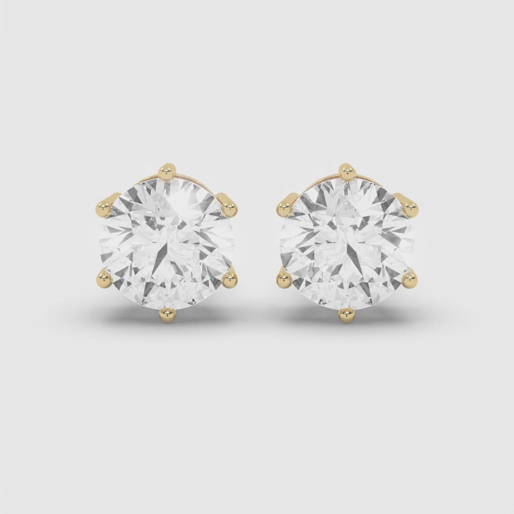 2 CARAT SOLITAIRE EARRINGS
