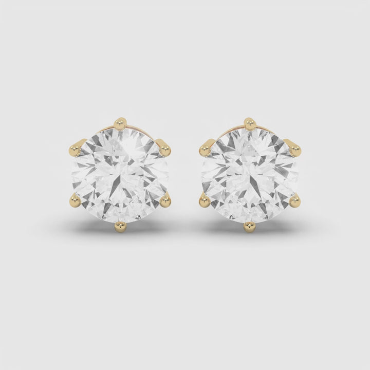 2 CARAT SOLITAIRE EARRINGS