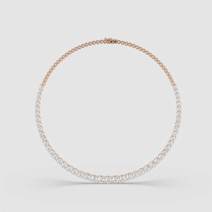 SOLITAIRE DIAMOND ROUND NECKLACE