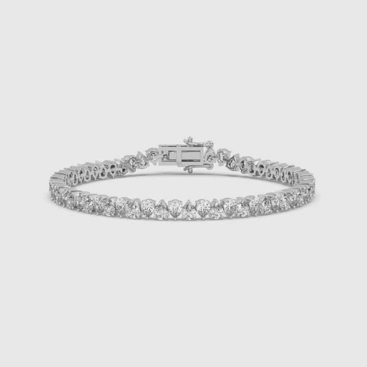 20 Pointer Diamond Pears Tennis Bracelet