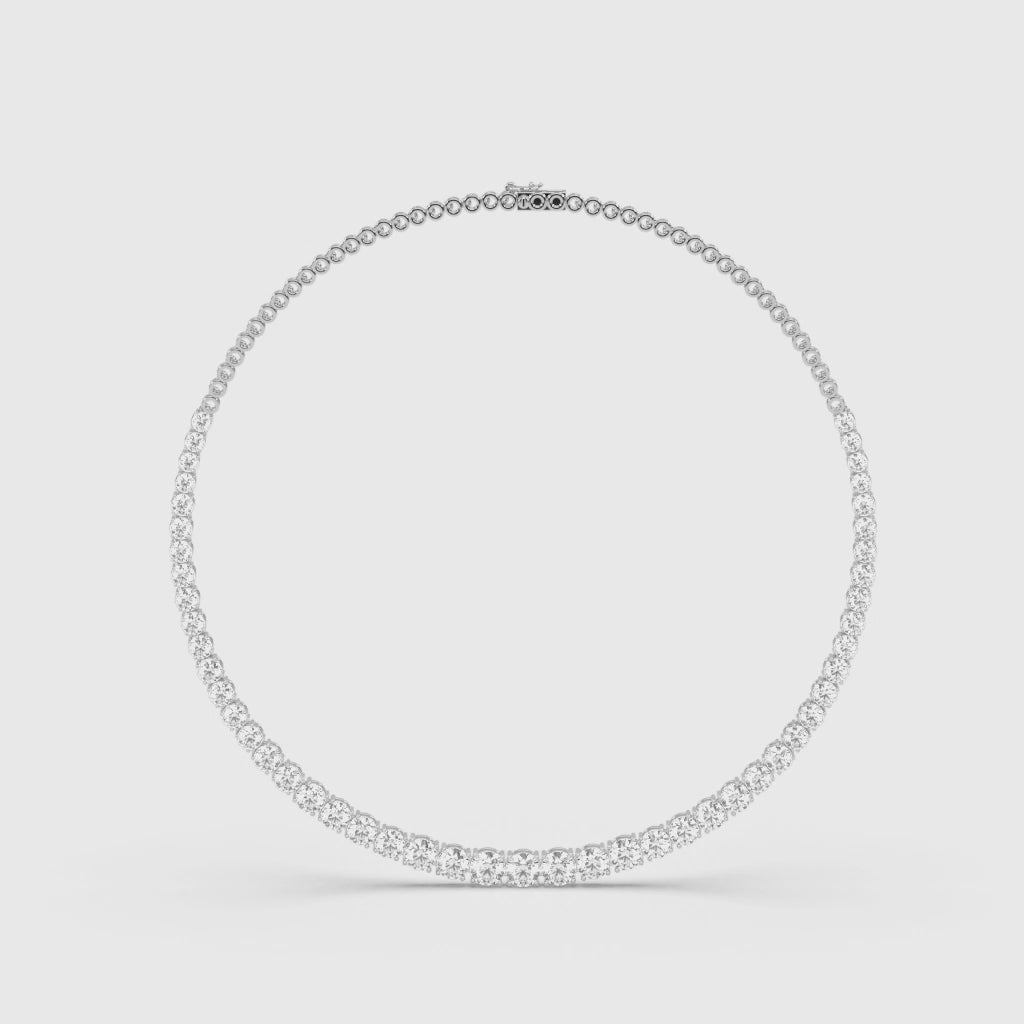 SOLITAIRE DIAMOND ROUND NECKLACE