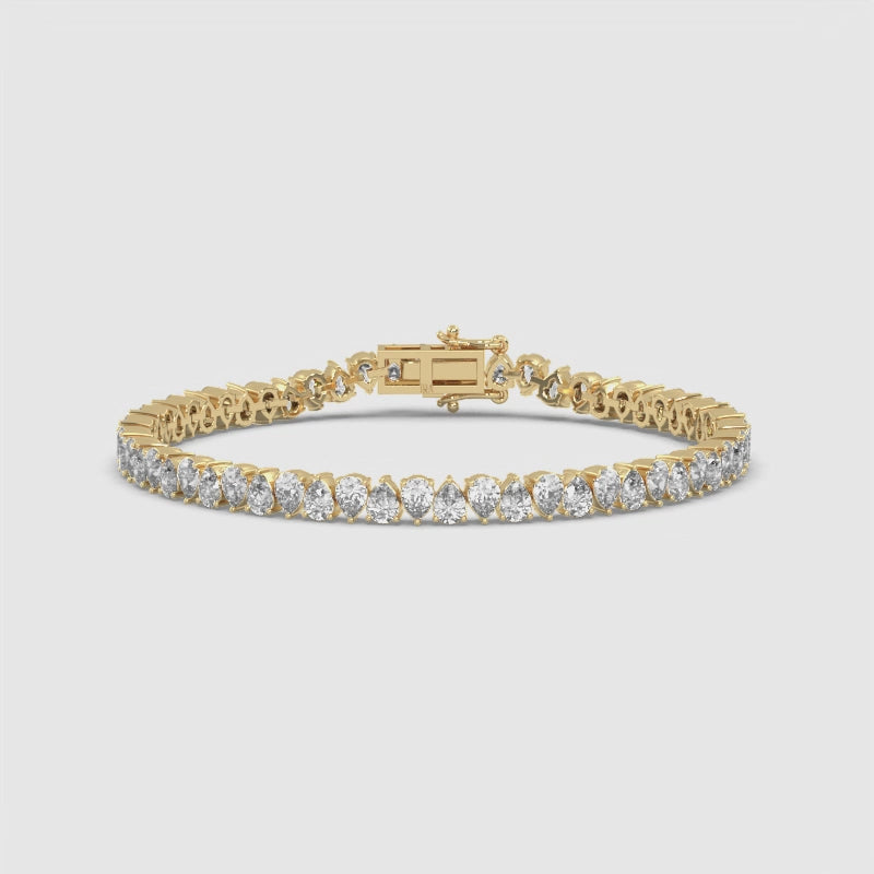 20 Pointer Diamond Pears Tennis Bracelet
