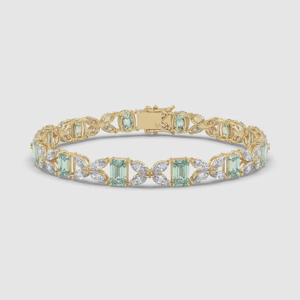 EMERALD DIAMOND BRACELET