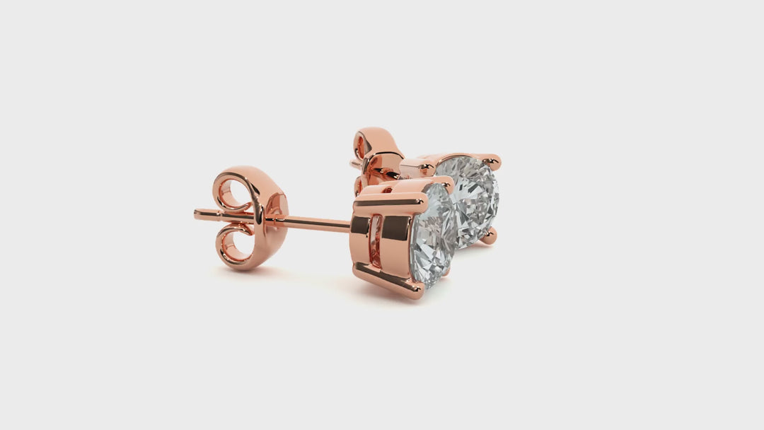 SOLITAIRE STUDS IN PRONG SETTING