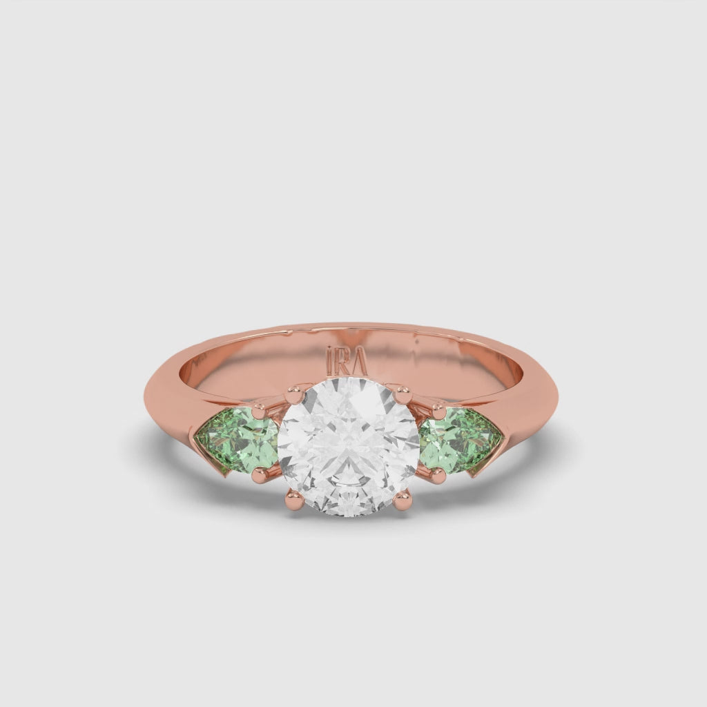 TRILOGY EMERALD RING