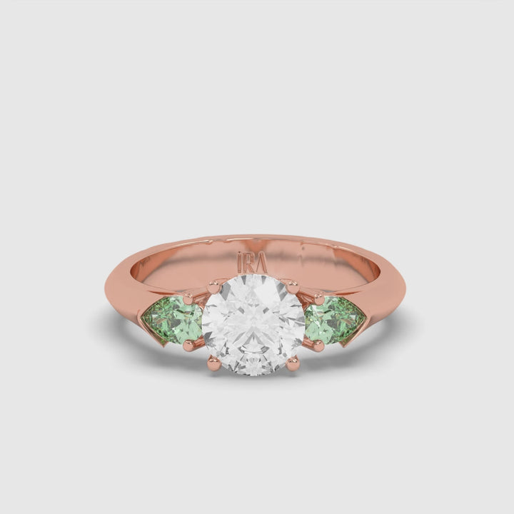 TRILOGY EMERALD RING