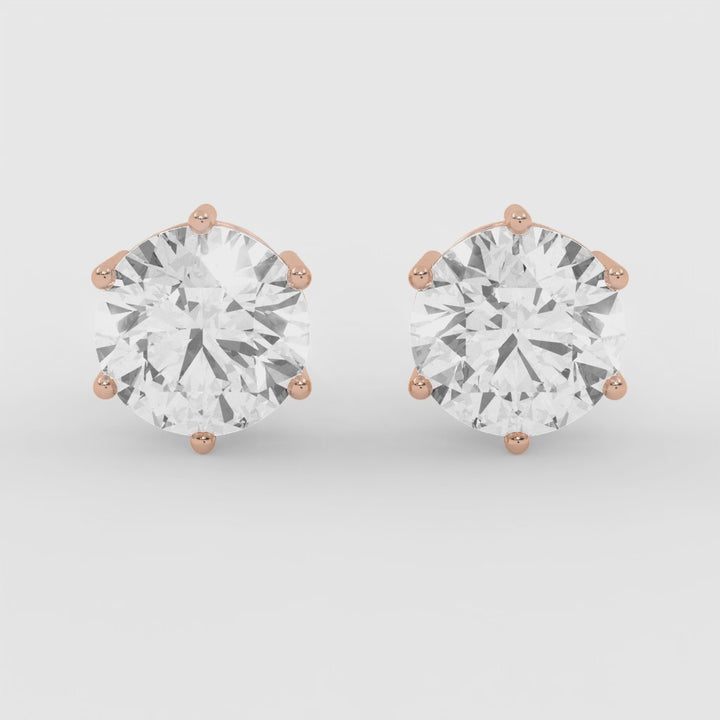 3 CARAT SOLITAIRE EARRINGS