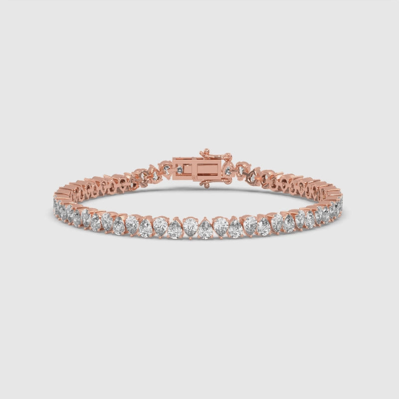 20 Pointer Diamond Pears Tennis Bracelet