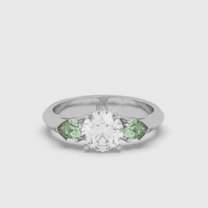TRILOGY EMERALD RING