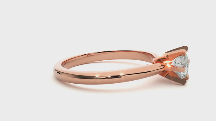 40 CENTS RING IN 6 PRONG SETTING