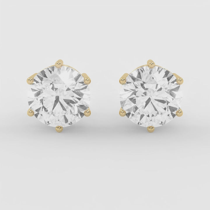 3 CARAT SOLITAIRE EARRINGS