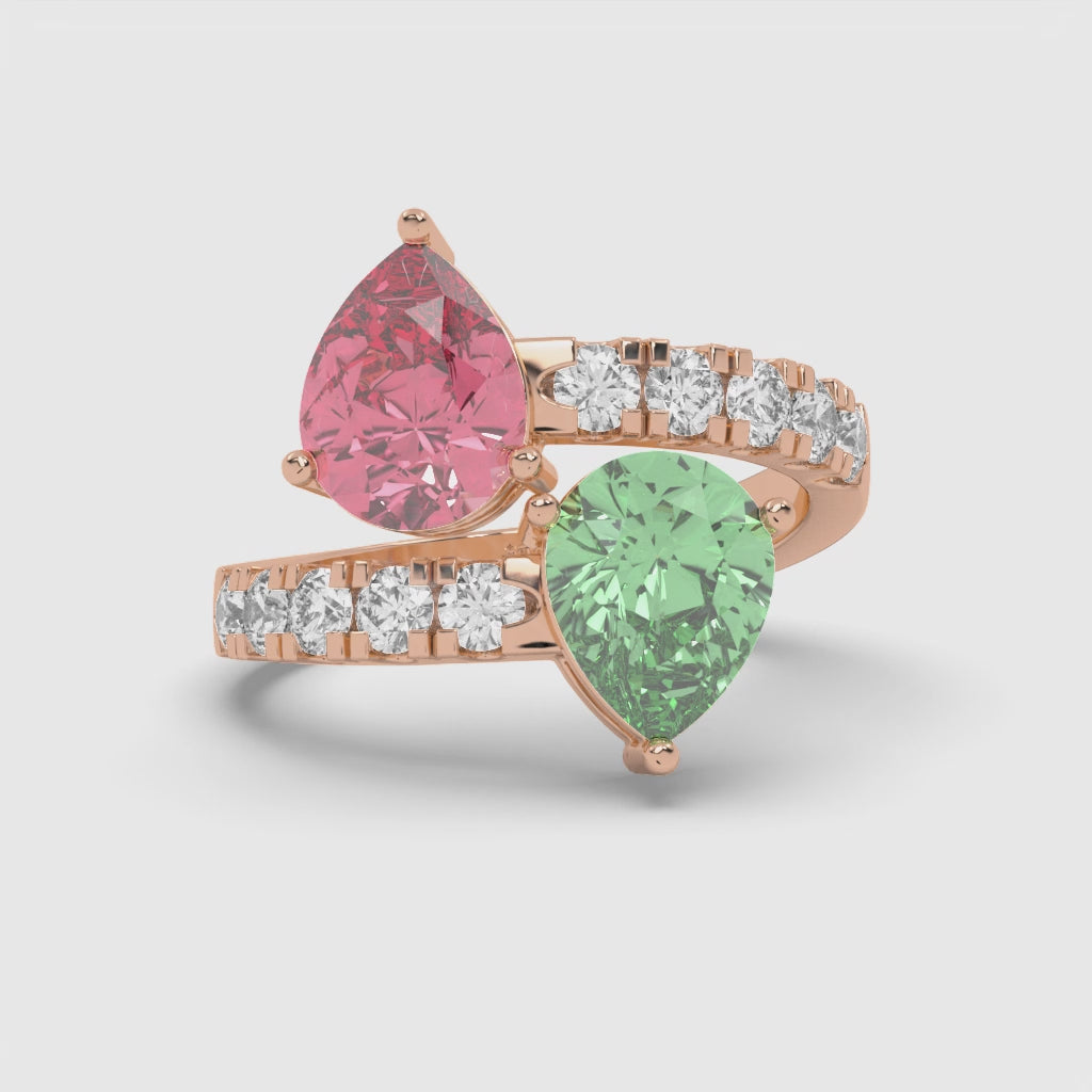 TWO STONE DIAMOND RING