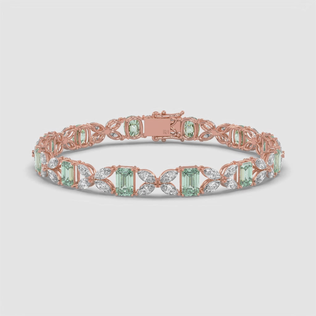 EMERALD DIAMOND BRACELET