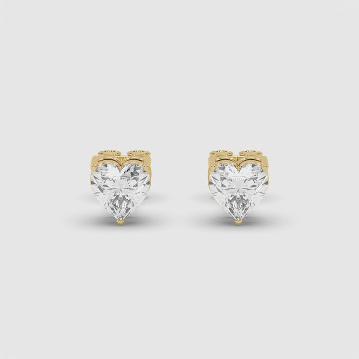 Half Carat Hearts Earring