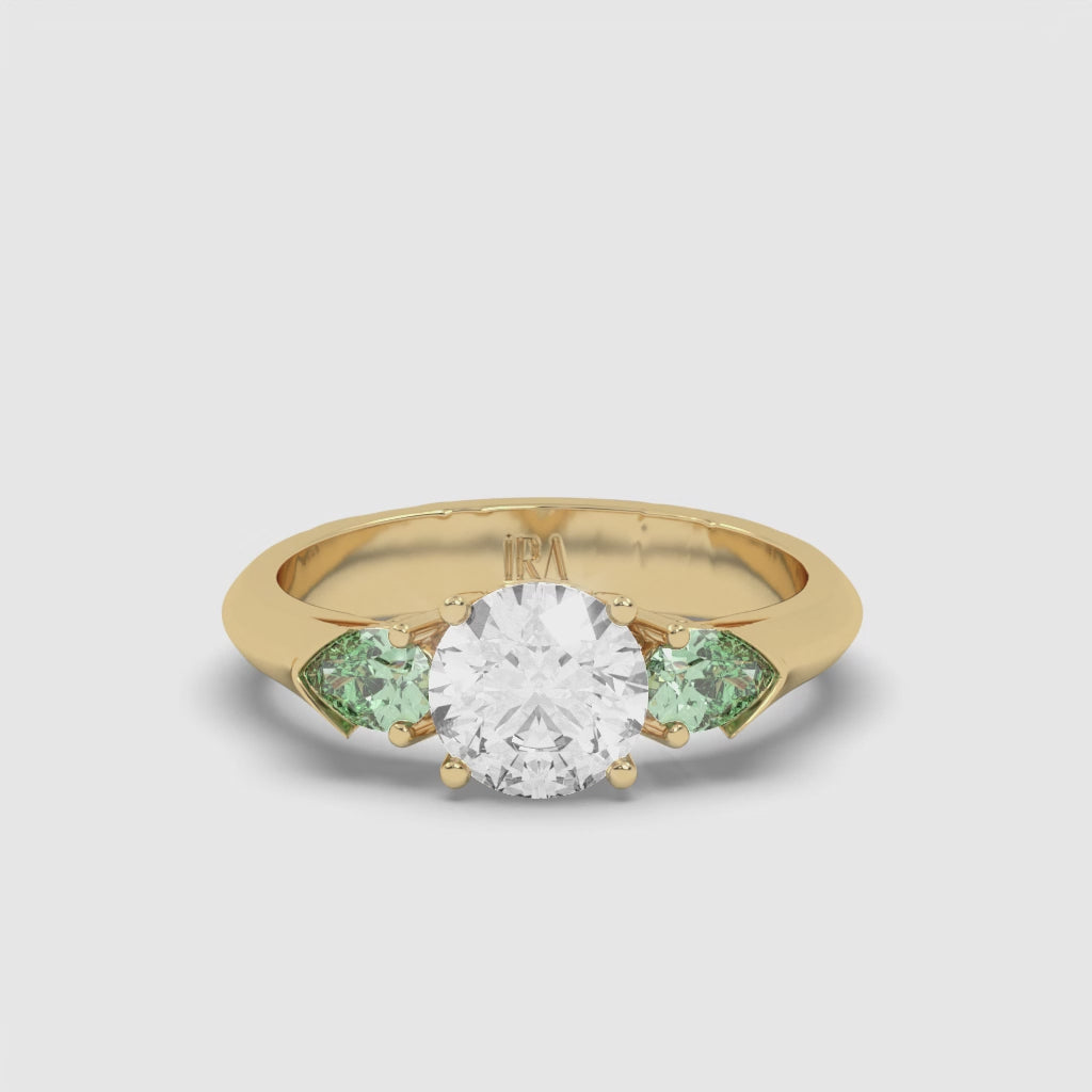 TRILOGY EMERALD RING