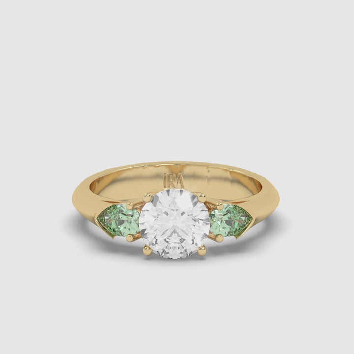 TRILOGY EMERALD RING