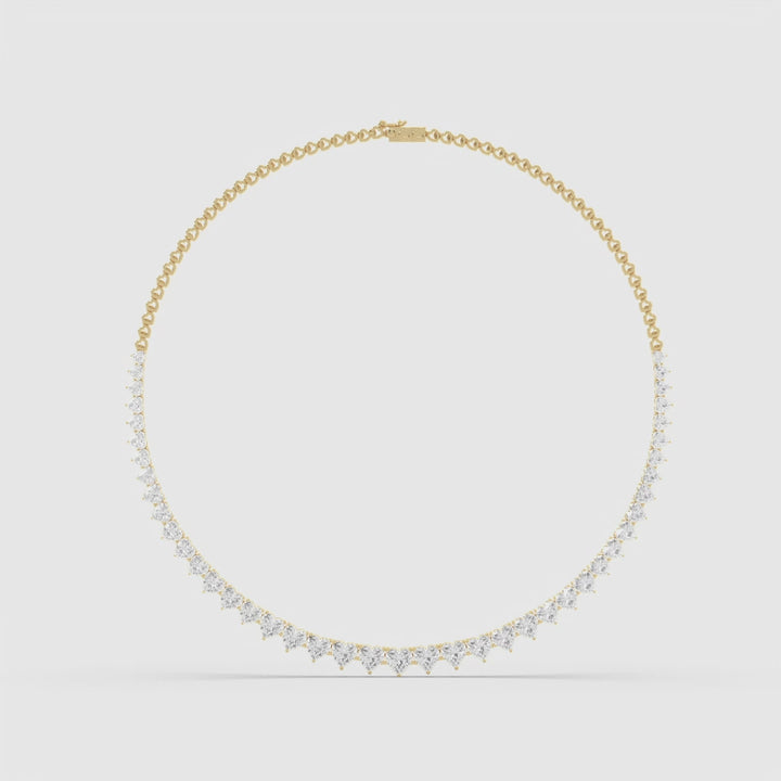 DIAMOND HEARTS NECKLACE