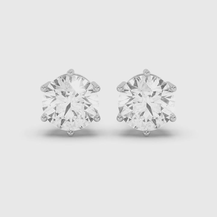2 CARAT SOLITAIRE EARRINGS