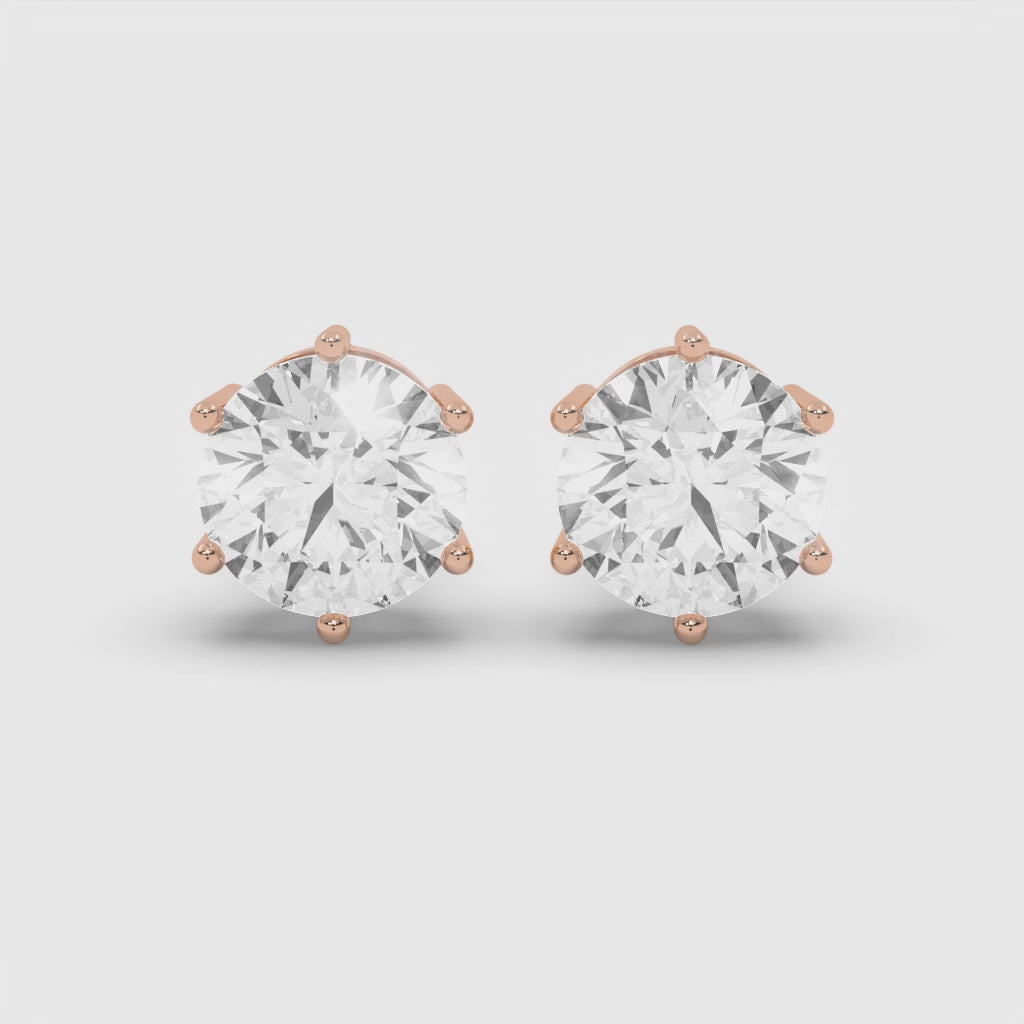 2 CARAT SOLITAIRE EARRINGS