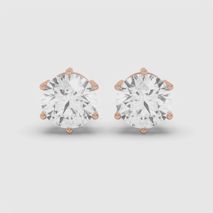 2 CARAT SOLITAIRE EARRINGS